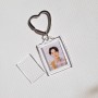 Kalp / Yıldız Kore Akrilik ID Fotoğrafı Çerçeveli Anahtarlık Aksesuar